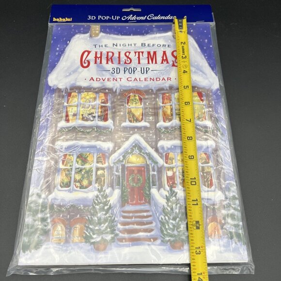 The Night Before Christmas 3D Pop-Up Advent Christmas Calendar Babalu NEW SEALED - Picture 8 of 8